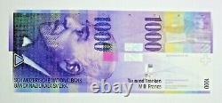 2006 Switzerland 1000 Franken Swiss Francs Banknote 06B0219673 P74c UNC Rare