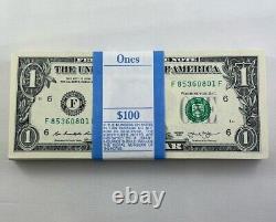 2013 Series 100 Consecutive United States Banknotes