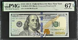 2017A New York District $100 High Grade Rare PMG Superb Gem UNC 67 EPQ
