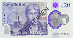 2020 NEW POLYMER ISSUE bank of england currency £20 twenty pound banknotes UNC