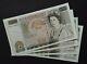 4x Uncirculated & Consecutive £50 Fifty Pound Notes Wren Gill