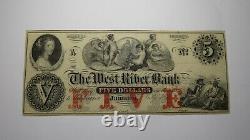 $5 18 Jamaica Vermont VT Obsolete Currency Bank Note Bill Remainder AU+++