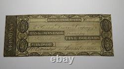 $5 1831 Windsor Vermont VT Obsolete Currency Bank Note Bill! Bank of Windsor VF+