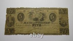$5 1845 Wooster Ohio OH Obsolete Currency Bank Note Bill! Bank of Wooster