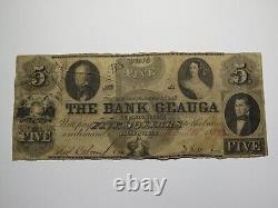 $5 1857 Painesville Ohio OH Obsolete Currency Bank Note Bill! Bank of Geauga