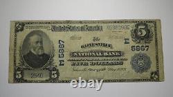 $5 1902 Gainesville New York NY National Currency Bank Note Bill Ch. #5867 RARE