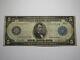 $5 1914 San Francisco California CA Federal Reserve Large Bank Note Bill VG