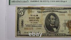 $5 1929 Helena Oklahoma OK National Currency Bank Note Bill Ch #12081 VF25
