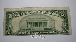 $5 1929 Madison Illinois IL National Currency Bank Note Bill Ch. #8457 FINE
