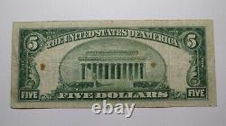 $5 1929 Minneapolis Minnesota MN National Currency Bank Note Bill! Ch. #11861