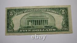 $5 1929 Pekin Illinois IL National Currency Bank Note Bill Charter #3770 VF+++