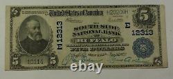 $5 National Banknote South Side National Bank of Buffalo NY Very Fine Ch. #12313
