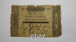 $. 50 1818 Cincinnati Ohio OH Obsolete Currency Bank Note Bill Miami Exporting Co