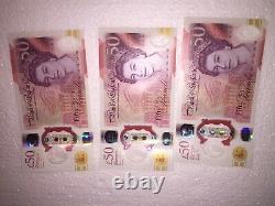 £50 Polymer New Notes Ab42 (X3)