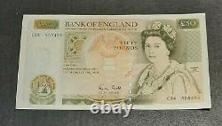 £50 note Christopher Wren cashier Gill B356 fifty pound note Prefix C34 800428