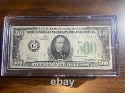 500 Dollar Bill 1934 Federal Reserve Note G Bank Of Chicago A Series