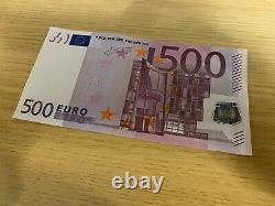 500 Euro Banknote 2002 Prefix-X Uncirculated Condition Singed by Trichet