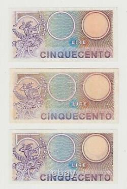500 Lire Mercurio Replacement W05 W08 W26 Banknotes Italy