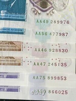 6 AA Polymer Bank Notes