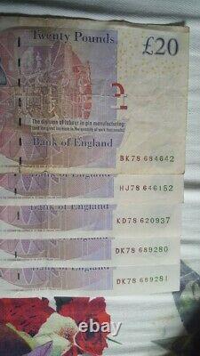 786Llucky number bank notes each note price is £200