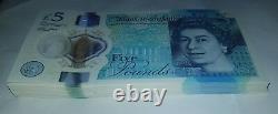AA01 £5 Five Pound Note New Polymer Rare Bank of England AA01 to AA60 = 60 notes