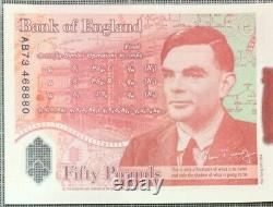 AB73 468880? £50? NOTE BANK? OF ENGLAND? (issued 2020)