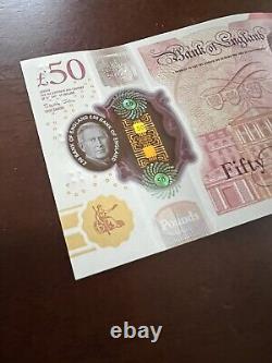 AJ04 / King Charles £50 Bank Note / EARLY SERIAL JUNE 24 / AJ04-533434