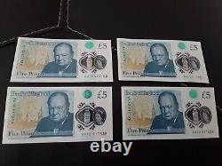 Aa01 Rare £5 Notes