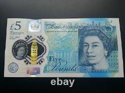 Ad24 197055 5 pound note unc