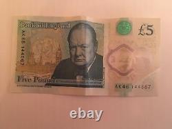 Ak46 44567 Extremely Valuable Collectibles Five Pound Note Rare