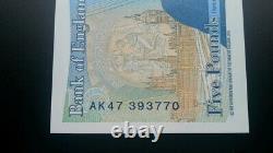 Ak47 393770 5 pound note. Unc