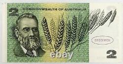 Australia 1966. 2 Dollars Banknote. Rare Specimen Note Choice Uncirculated