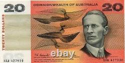Australia 1966 Coombs/Wilson 3 NOTES $20 FIRST PREFIX XAA CRISP aEF Banknotes