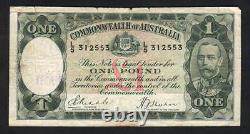 Australia R-28. (1933) One Pound. Riddle/Sheehan. Legal Tender Issue. Fine