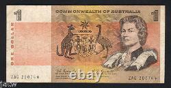 Australia R-72S. (1967) One Dollar. Coombs/Randall STAR Note. ZAG Prefix. AF