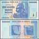 Authentic ZIMBABWE 100 TRILLION DOLLAR Banknote, P-91, 2008, UNC