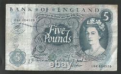 B325 PAGE 1971 FIVE POUND £5 replacement BANKNOTE 08M 654539