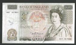 B352 Somerset 1981 £50 BANKNOTE Series D VF SELECT YOUR NOTE