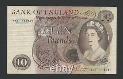 BANK OF ENGLAND £10 note Hollom 1964 QEII B299 Uncirculated Banknotes