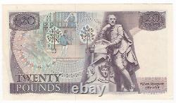 BANK OF ENGLAND £20 UNCIRCULATED 1981 BE207b PREFIX E68 382427 FREEPOST RECORDED