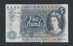BANK OF ENGLAND £5 note 1963 Hollom QEII B297 Uncirculated Banknotes