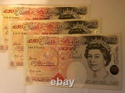 BANK OF ENGLAND £50 BANKNOTE, January 1999, Uncirculated K05 675363