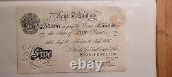 BANK OF ENGLAND KO Peppiatt £ 5 WHITE 20/08/1935 A16-55206 NAZI FORGED BANKNOTE