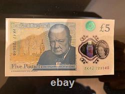 BRAND NEW AK47 Five Pound Note UNCIRCULATED
