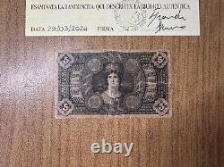 Bank Note Banknote Bill Consorziale 10 Livres 30 4 1874 Rare Certified BB Aa