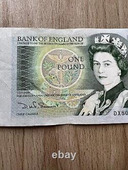 Bank Of England One Pound Note