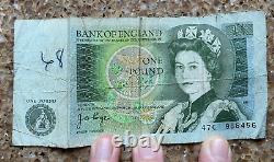 Bank Of England Queen Elizabeth II One £1 Pound Note Circulated Condition