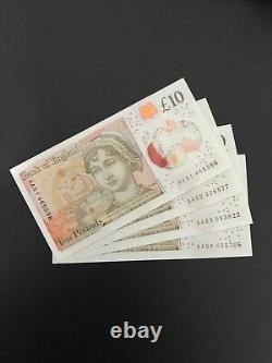 Bank of England £10 Bank Note, £10x54 Prefix AA01-AA54