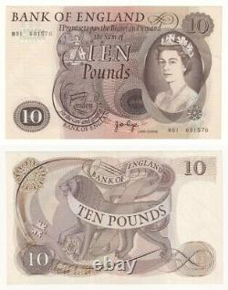Bank of England £10 Banknote, Replacement note M01 prefix (from 1971) EF