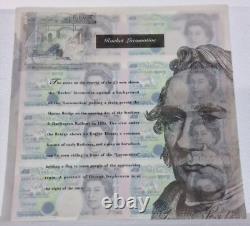 Bank of England 8 x Five Pound £5 Note Banknote Sheet Uncut Kentfield Rare 1996